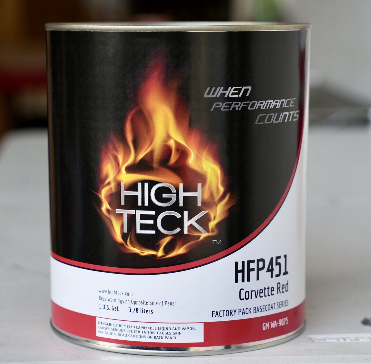 HIGH TECK Corvette Red Automotive Basecoat Paint GALLON! GM Code WA9075 - HFP451