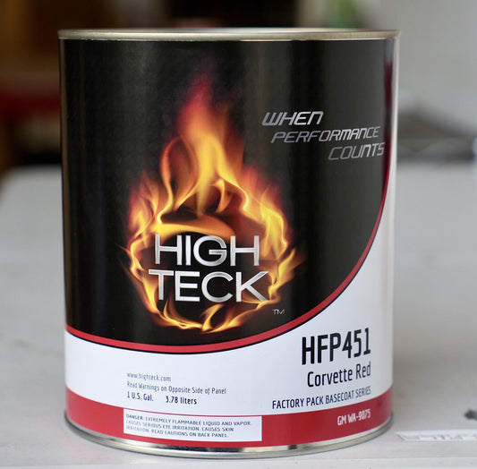 HIGH TECK Corvette Red Automotive Basecoat Paint GALLON! GM Code WA9075 - HFP451