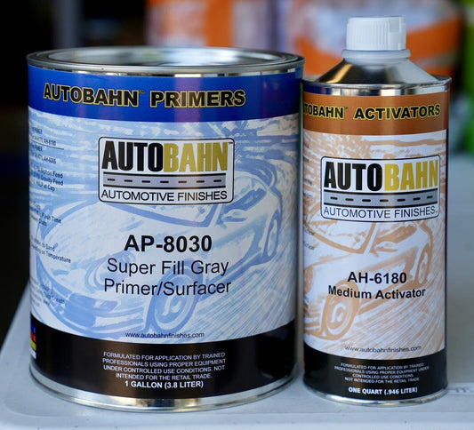 Autobahn AP 8030 Gray 2K Super Fill Auto Primer Surfacer - Gallon Kit/High Teck