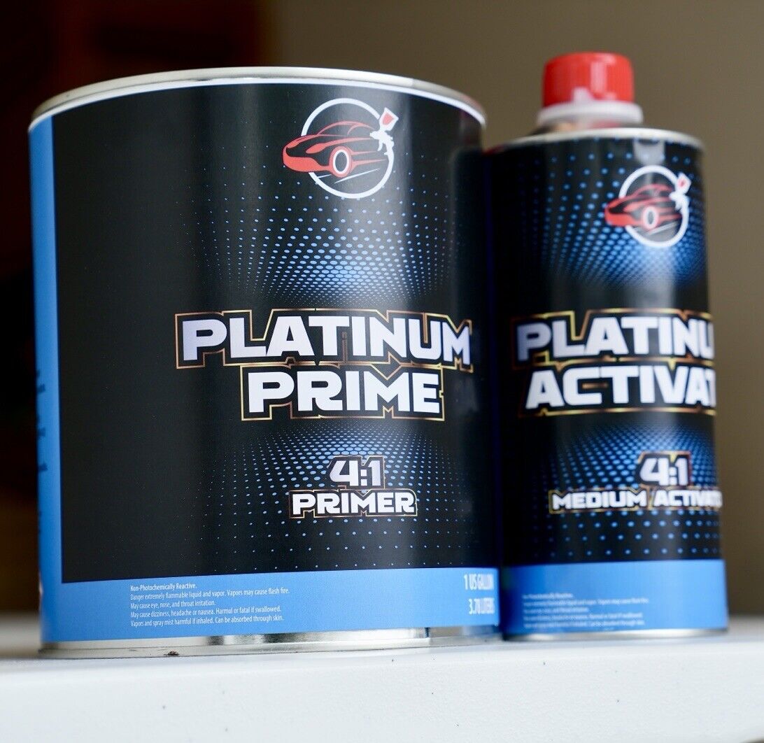 Platinum Prime 4:1 2K Urethane high Build Primer & Sealer GALLON Kit w/Hardener!