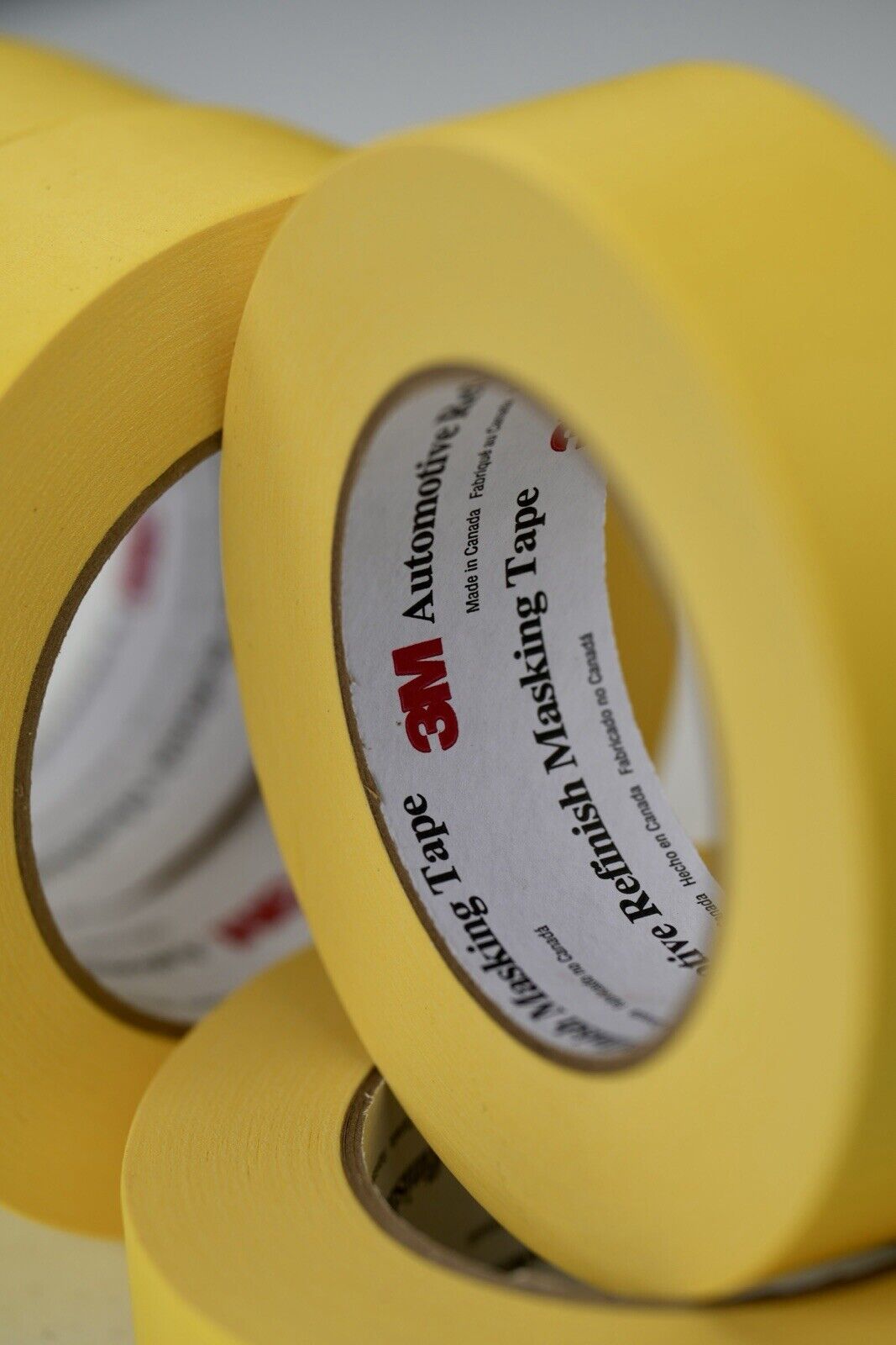 3M Yellow Tape 06654 1-1/2" Auto Masking Tape (4 ROLLS) 1.5 Inch 6654-Ships Free