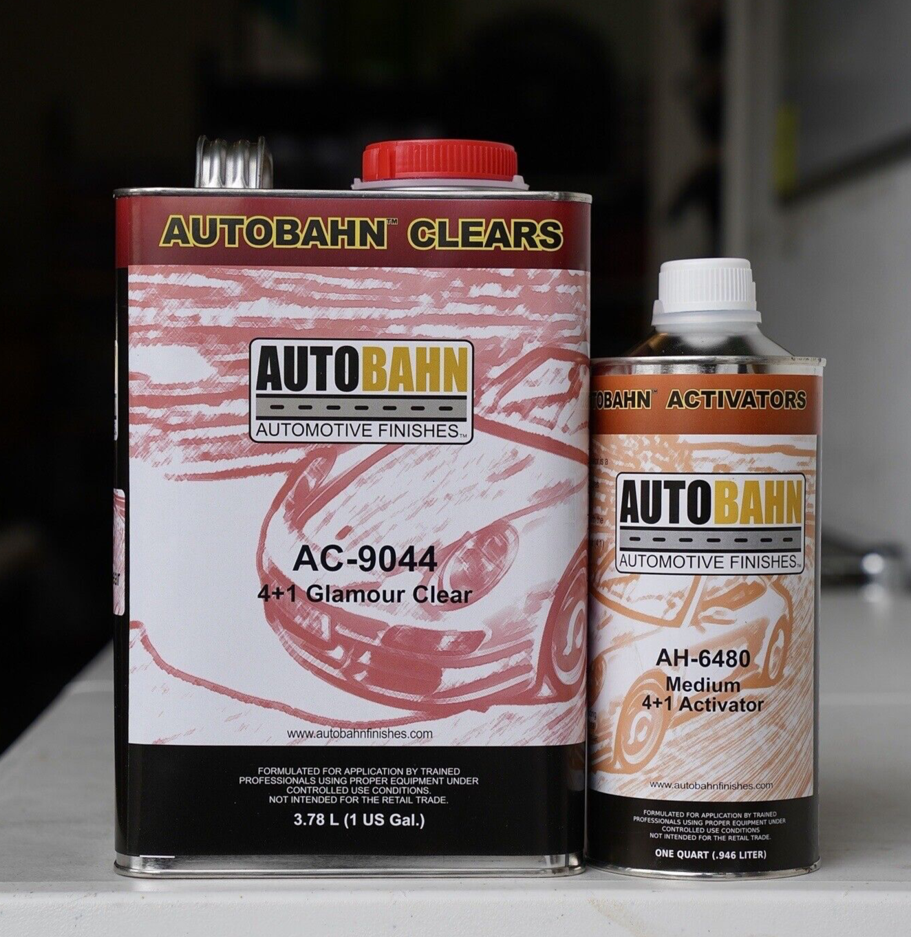Autobahn AC-9044 High Solid Glamour Clear Coat 4:1 Urethane Gallon Kit