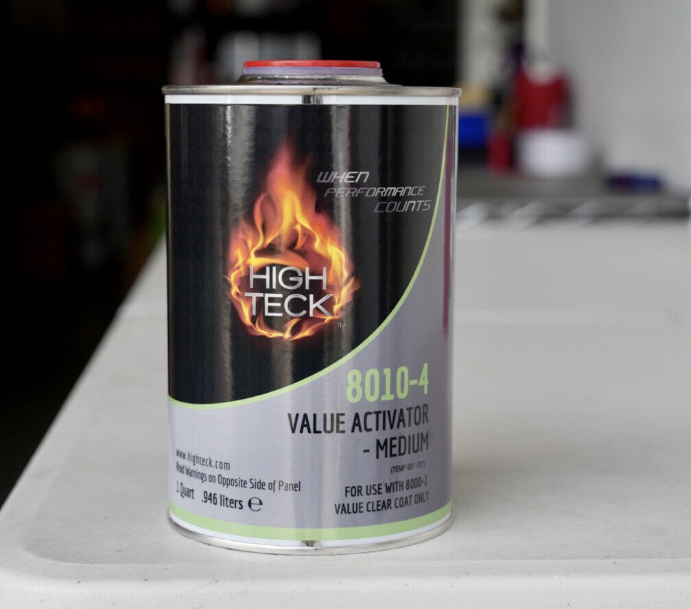 8000 High Teck Universal Clearcoat Activator Quart Medium 8010-4