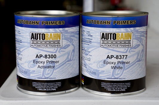 Autobahn AP8377 Automotive 1:1 Mix DTM White Epoxy Primer Gallon Kit