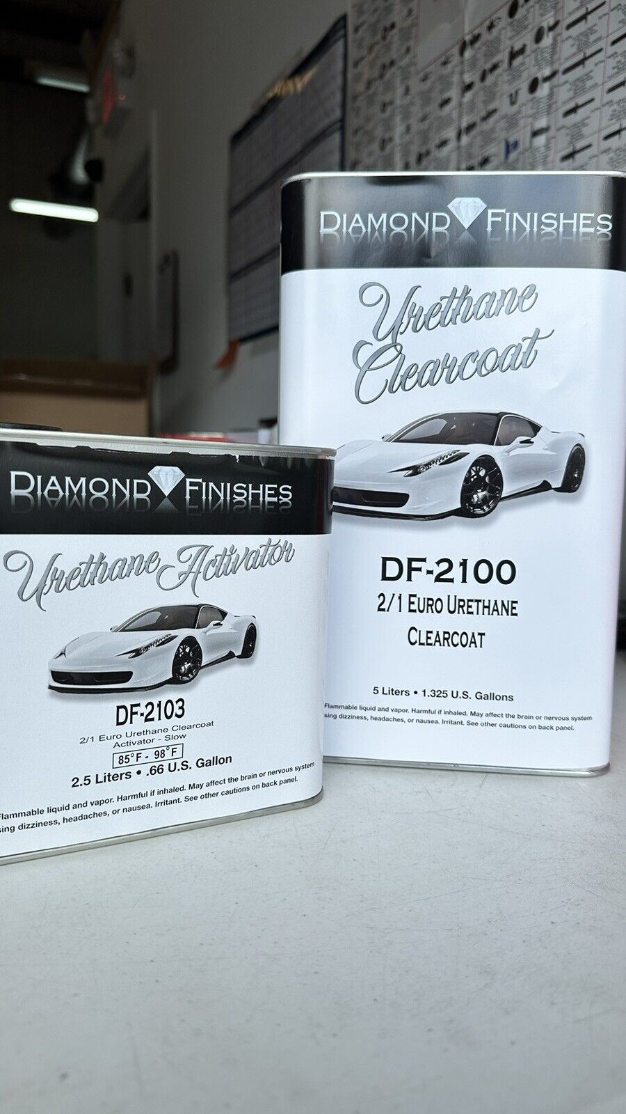 Euro 7.5 Liter Diamond Finishes High Gloss Urethane 2-1 Mix Clear Coat Kit