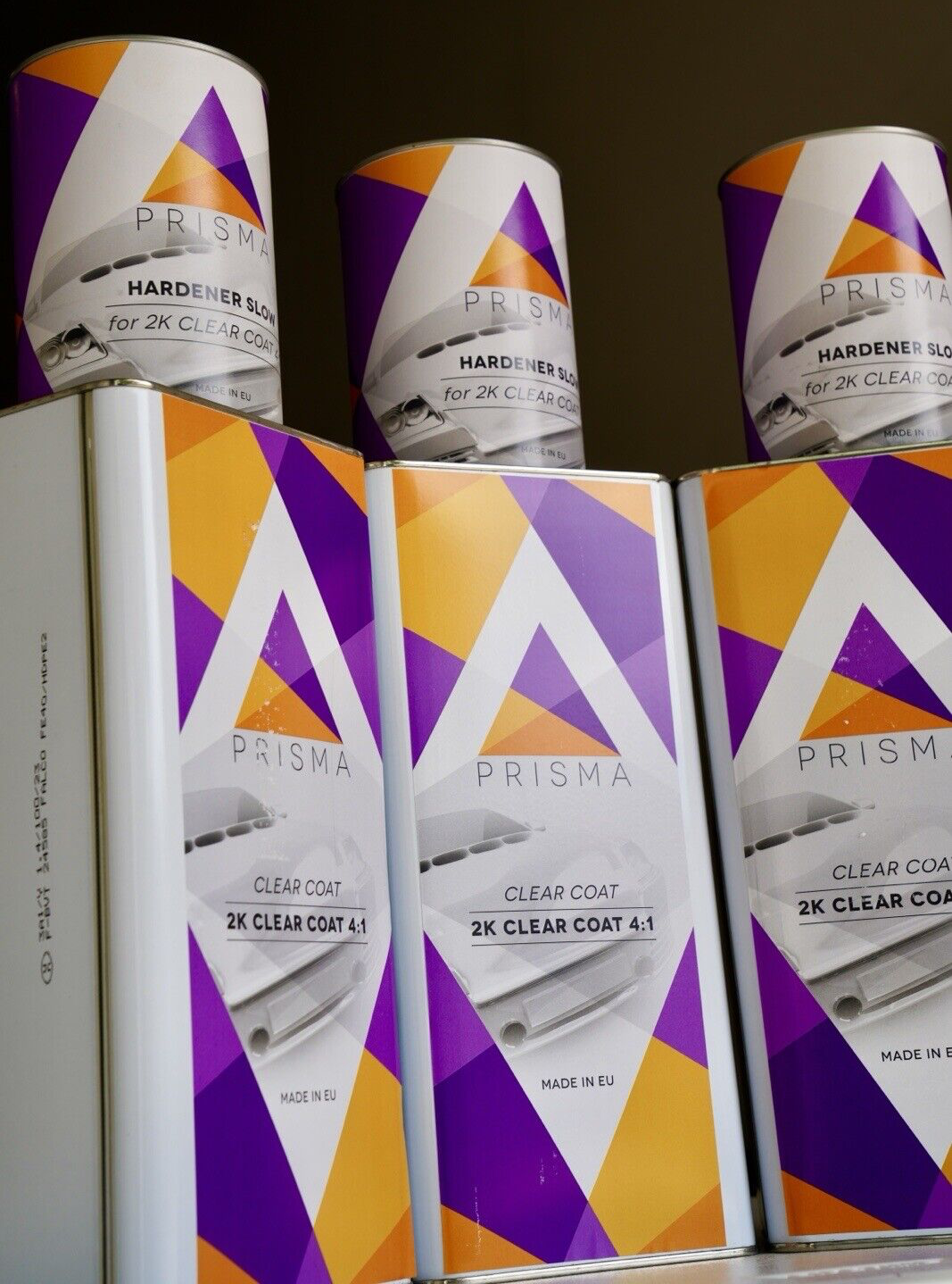 3 Kits!! Prisma Euro High Gloss 4:1 Automotive Clear Coat Gallon W/3 Hardeners!