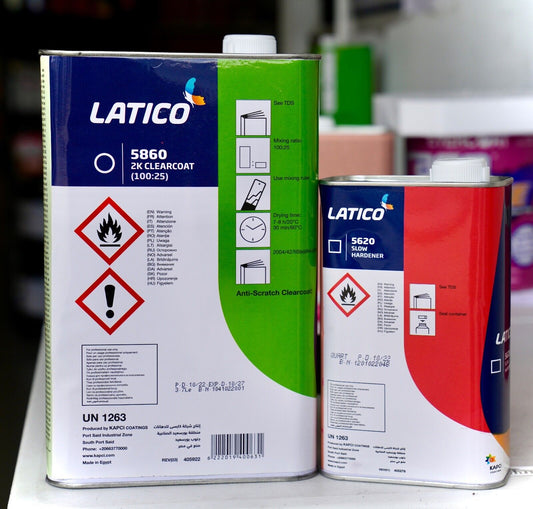 Kapci 5860 Auto 4:1 High Gloss + High Solid Urethane Clear Coat Gallon Kit!