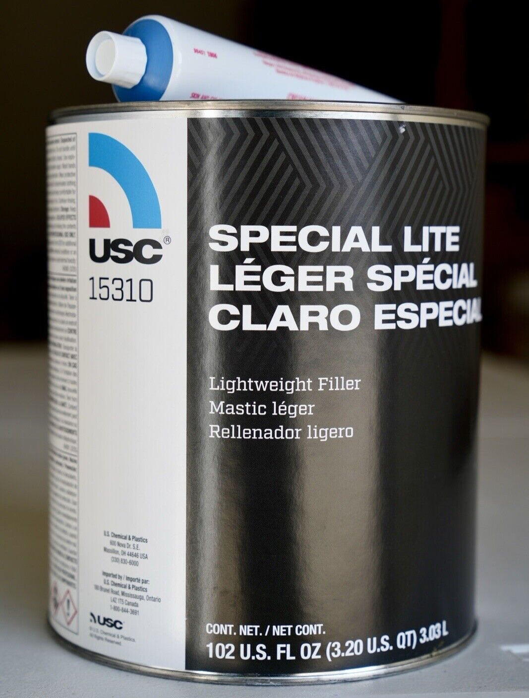 USC Special Lite 15310 Lightweight Filler, No Tack 0.8 Gallon, Hardener Included!