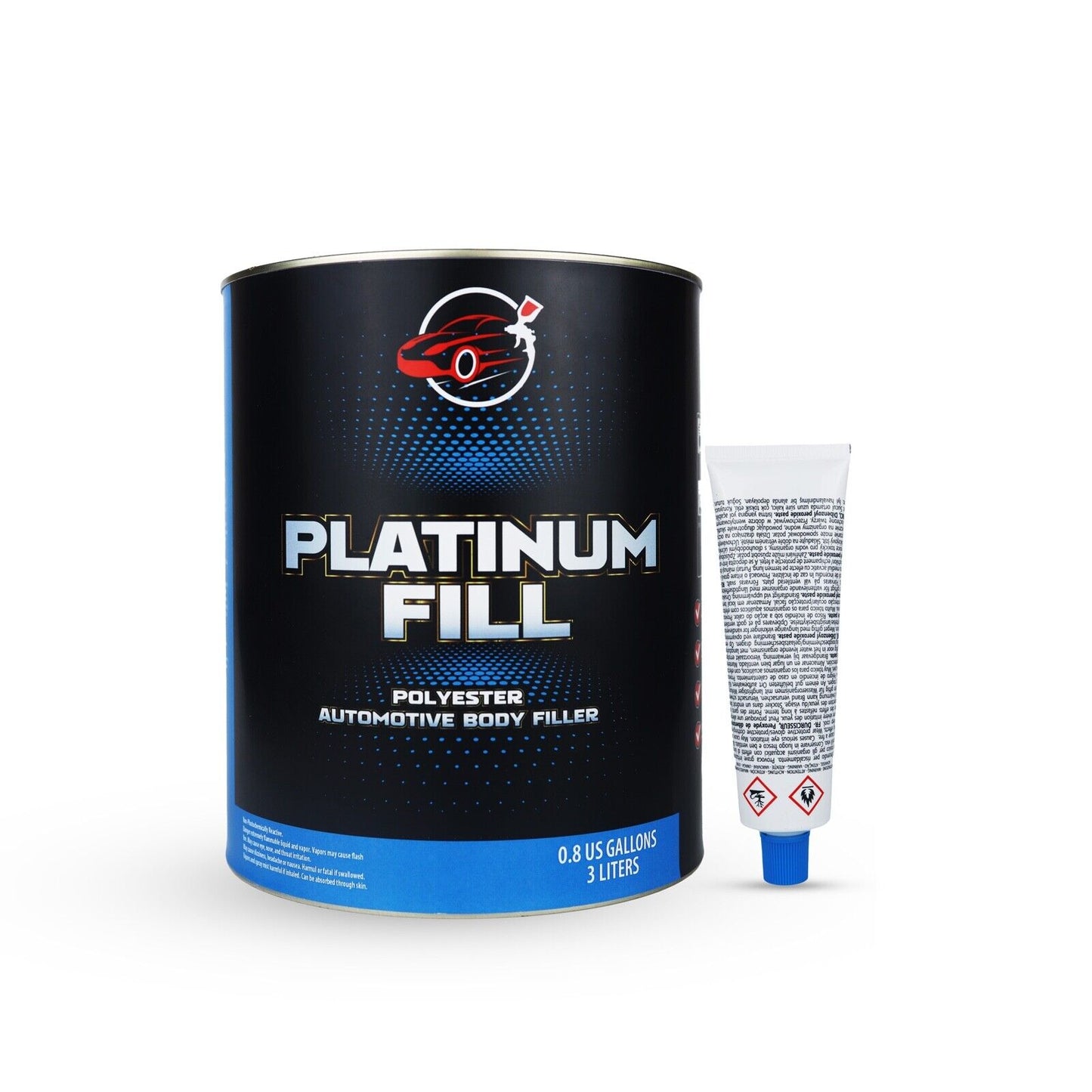 Platinum Fill Lightweight Body Filler 0.8 Gallon Can W/hardener!