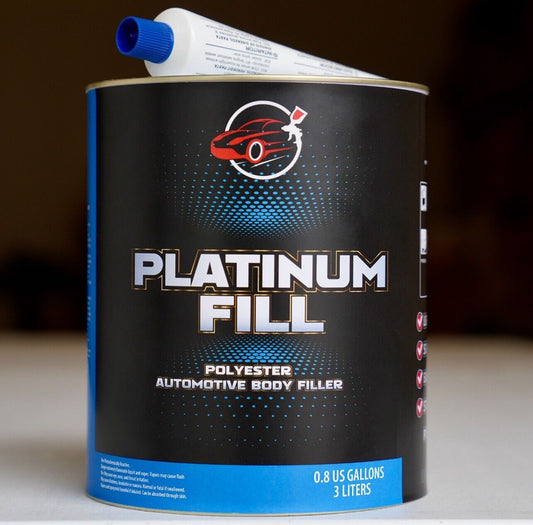 Platinum Fill Lightweight Body Filler 0.8 Gallon Can W/hardener!