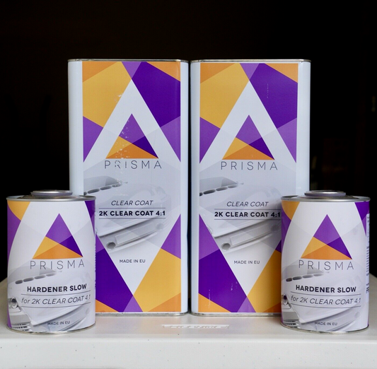 2 Kits! Automotive Euro High Gloss 2k 4:1 Gallon Clearcoat Kit W/ Slow Hardeners