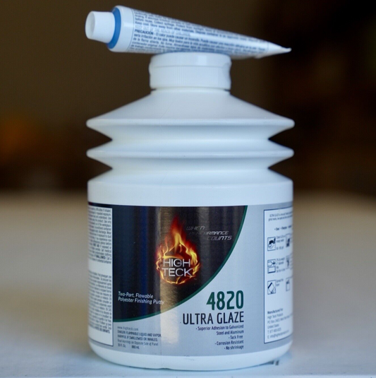 High Teck Ultra Glaze Finishing Putty Hit-4820 (30 Fl. Oz) W / Hardener