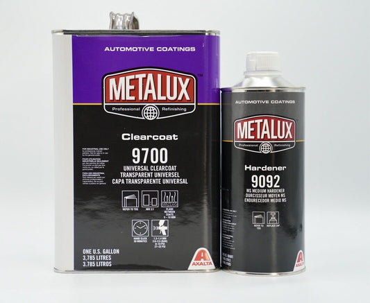 Axalta Metalux 9700 High Gloss Universal 2:1 Clearcoat Gallon Kit W/ 2 Hardeners