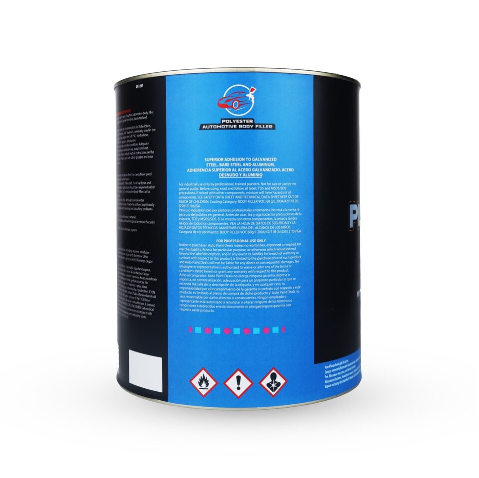 Platinum Fill Lightweight Body Filler 0.8 Gallon Can W/hardener!