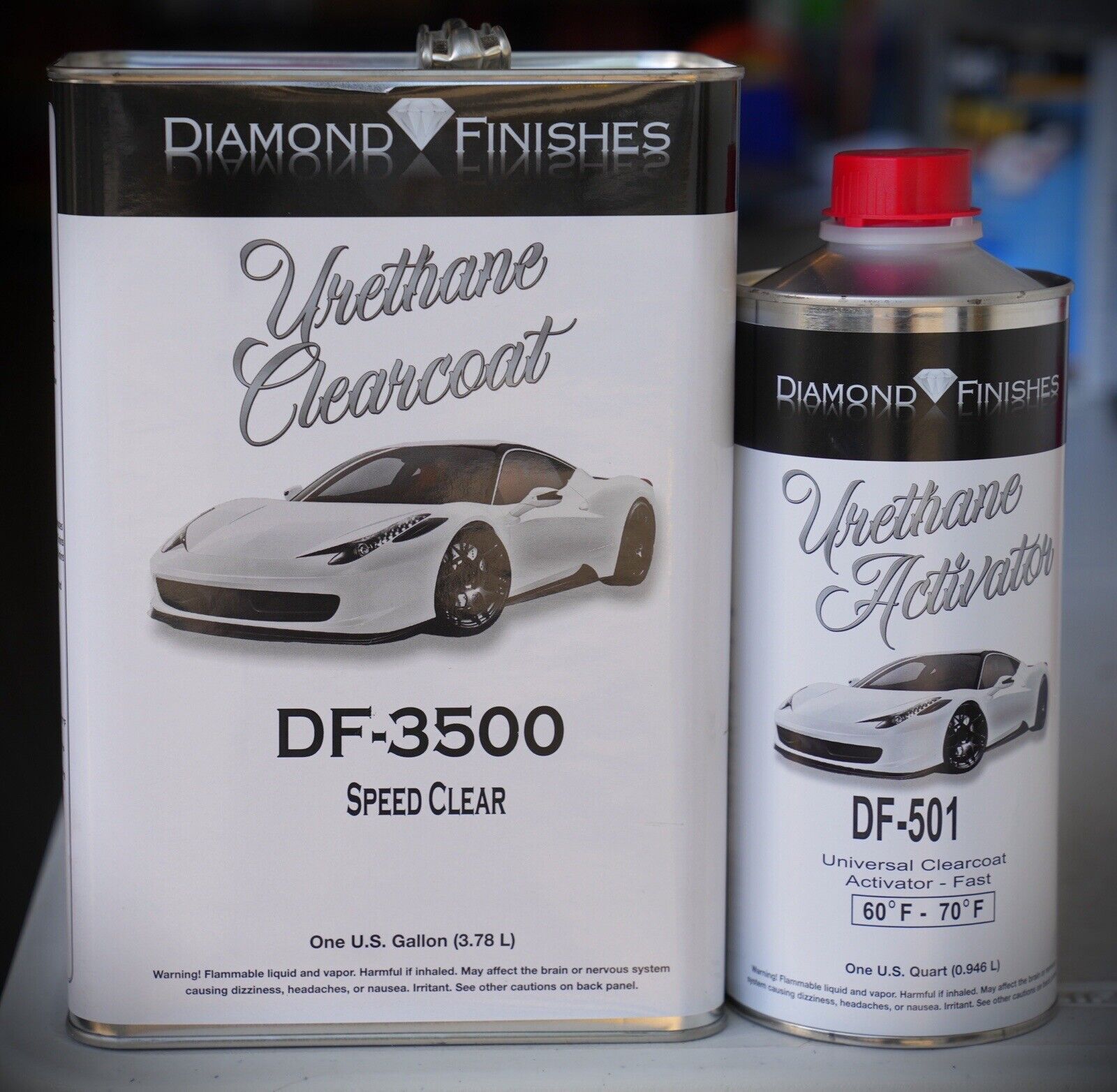 Speed Diamond DF3500 41 2K Auto Clear Coat Gallon KIT! Fast or Mediu