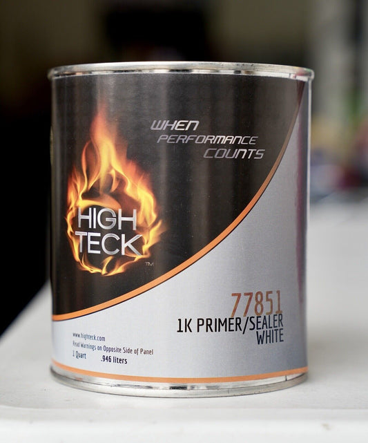 High Teck Automotive White Primer Sealer 1K Ready-To-Spray , Non-Sanding Quart