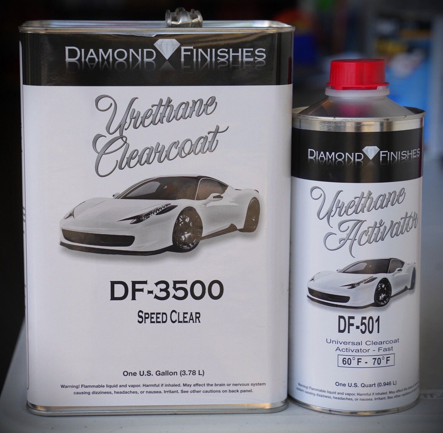 Speed Diamond DF-3500 4:1 2K Auto Clear Coat Gallon Kit Fast/Medium Hardener