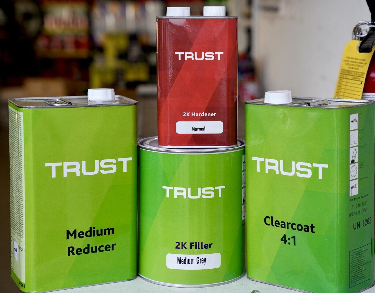 Trust Bundle Kit 2K Clear Coat & 2K Primer Gallon Kits +Med Reducer