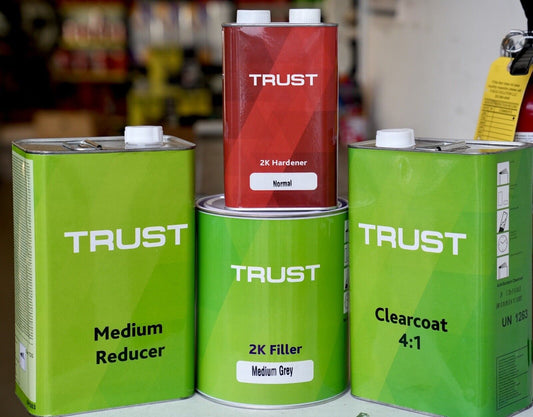 Trust Bundle Kit 2K Clear Coat & 2K Primer Gallon Kits +Med Reducer