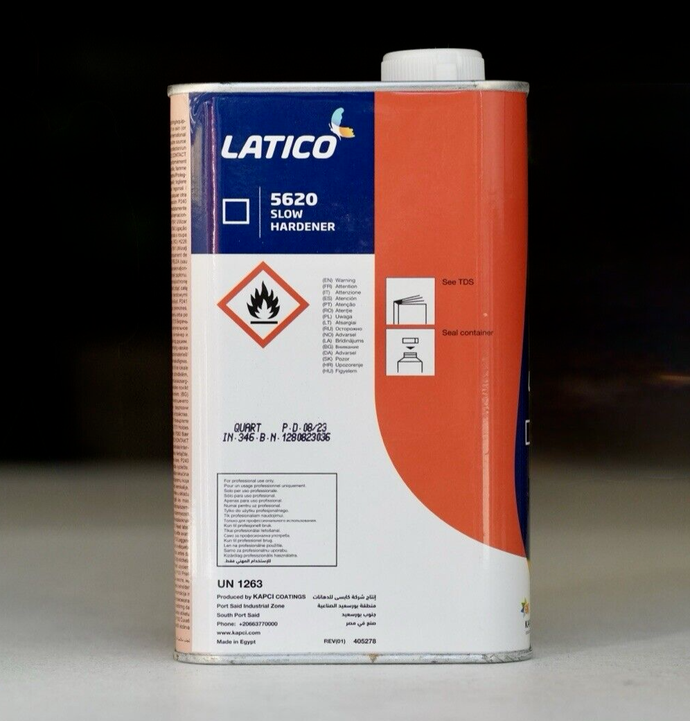 Kapci 2K Quart Size SLOW Hardener/Activator! For Latico Automotive Clear Coat