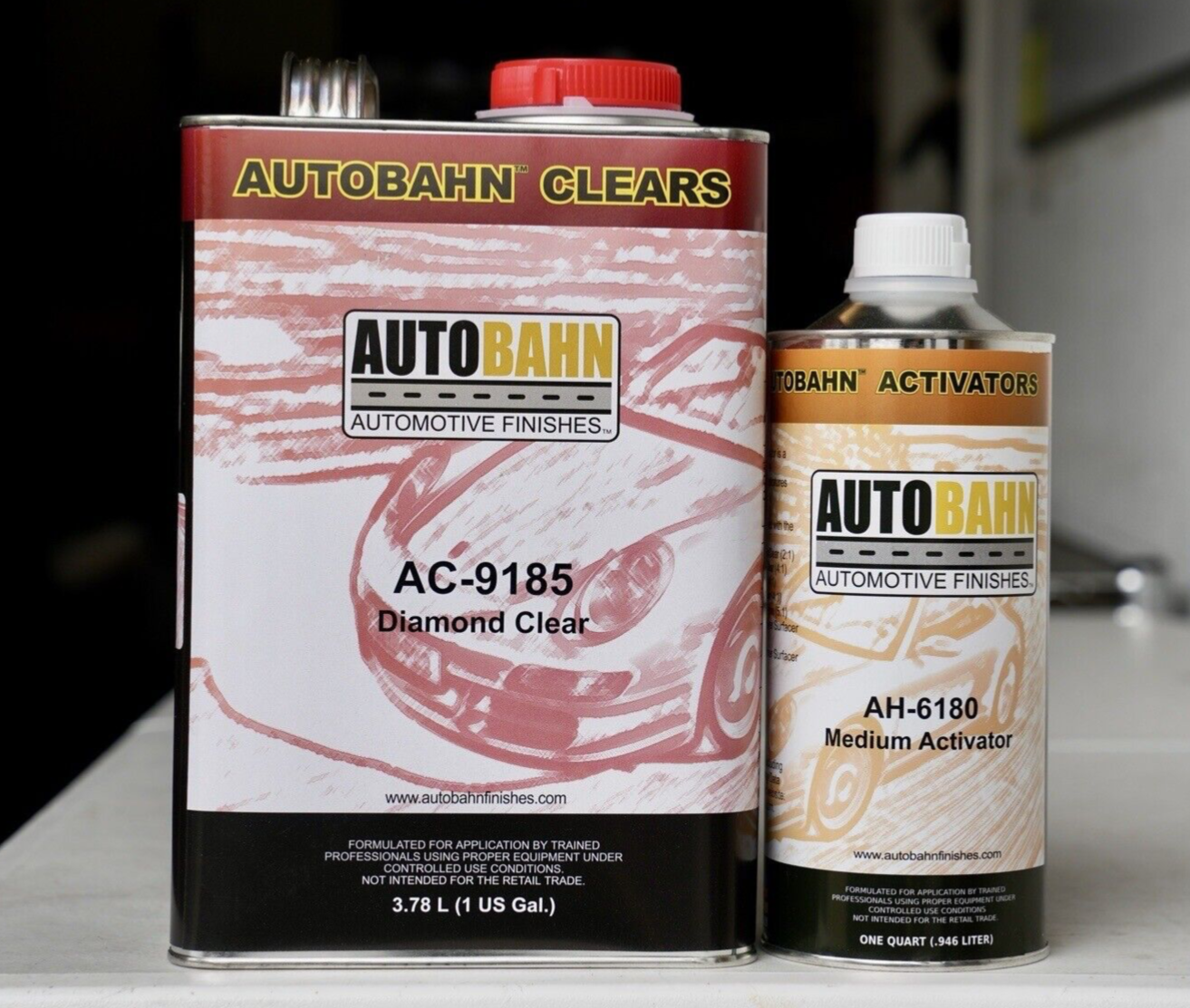 Autobahn AC-9185 Diamond 4:1 Urethane Clear Coat Gallon Kit