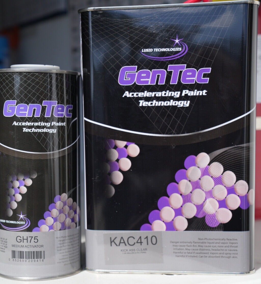 GenTec Kick Ass Clear Premium Auto High Gloss 4:1 Clear Coat Kit KAC410 Gallon