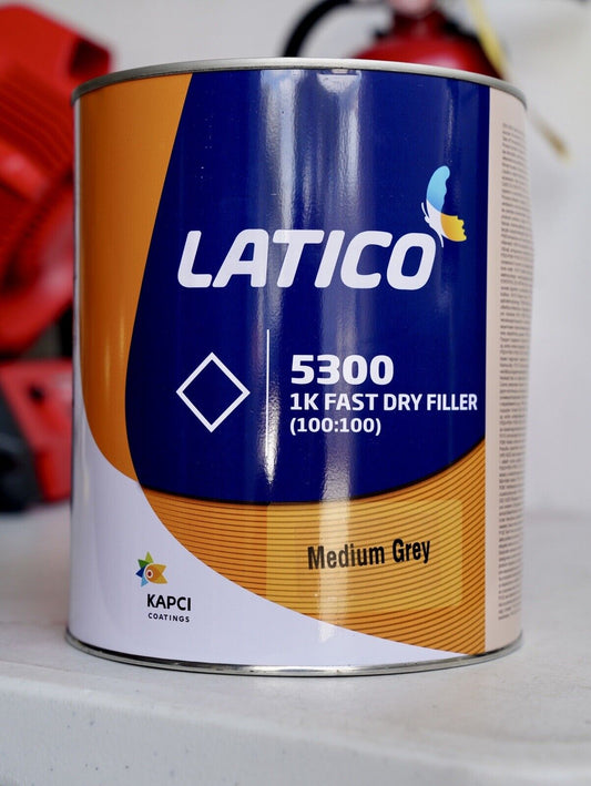 Kapci Hi-Solids Acrylic Lacquer Primer Surfacer Gray Gallon Size