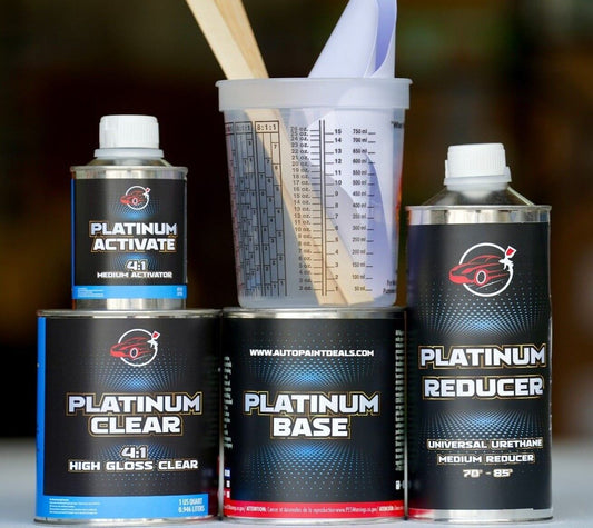 HONDA Quart UNREDUCED Basecoat Paint, Clearcoat & Reducer KIT PICK YOUR COLOR!