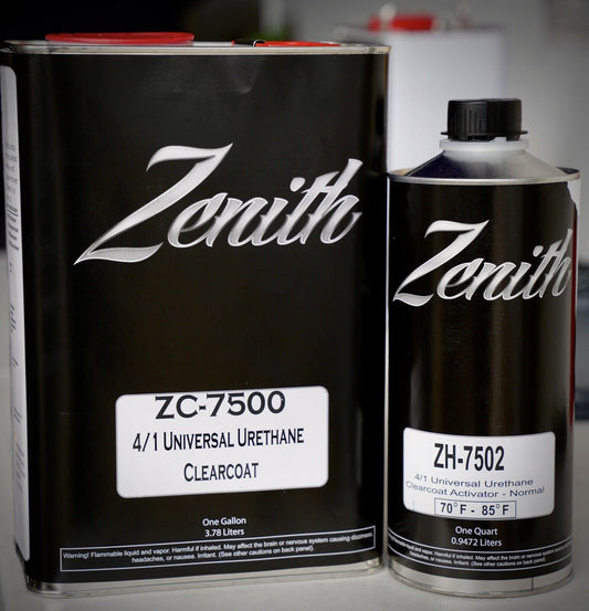 Zenith ZC-7500 4:1 High Gloss Urethane Gallon Clearcoat Kit - Slow/Normal Temp