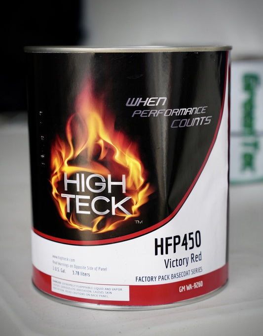 HIGH TECK HFP450 Victory Red Automotive Basecoat Paint GALLON! GM Code WA9260