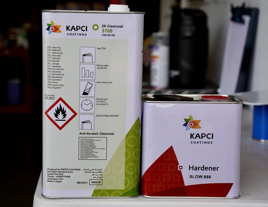 Kapci 3100 Euro 2:1 Clear Coat Kit Medium Solid High Gloss Urethane + Hardener