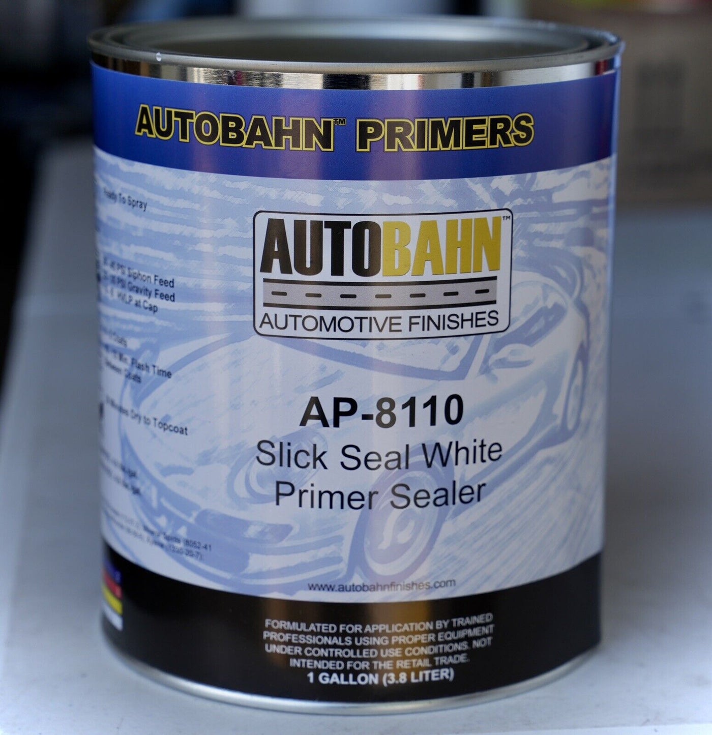 Autobahn AP-8110 Slick Seal White 1K Primer Sealer Gallon Size