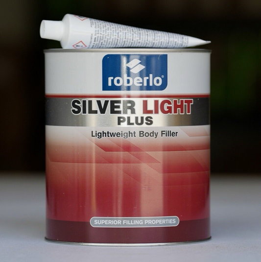 Roberlo Silverlight PLUS Lightweight Body Filler Smooth Finishing w/Hardener!