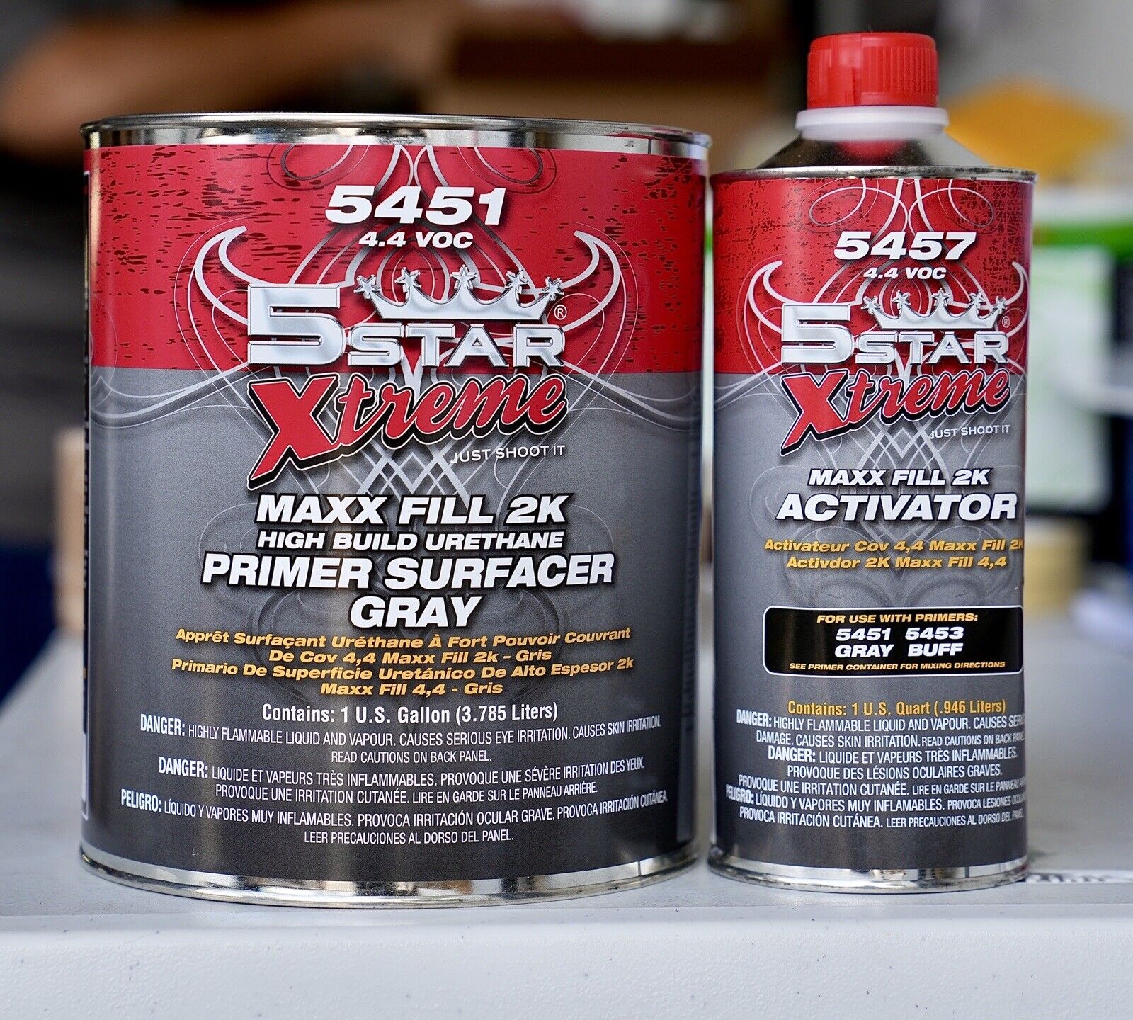 2k High Build Primer | Gray Gallon Kit | Auto Paint Deals