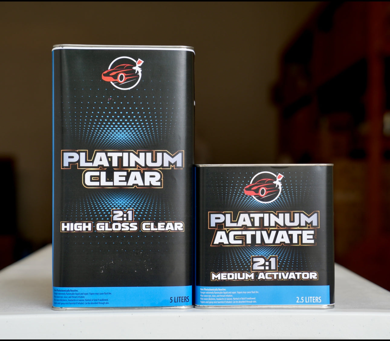 Platinum Euro Clear Coat 7.5L Kit 2:1 High Gloss Automotive Clearcoat w/Hardener