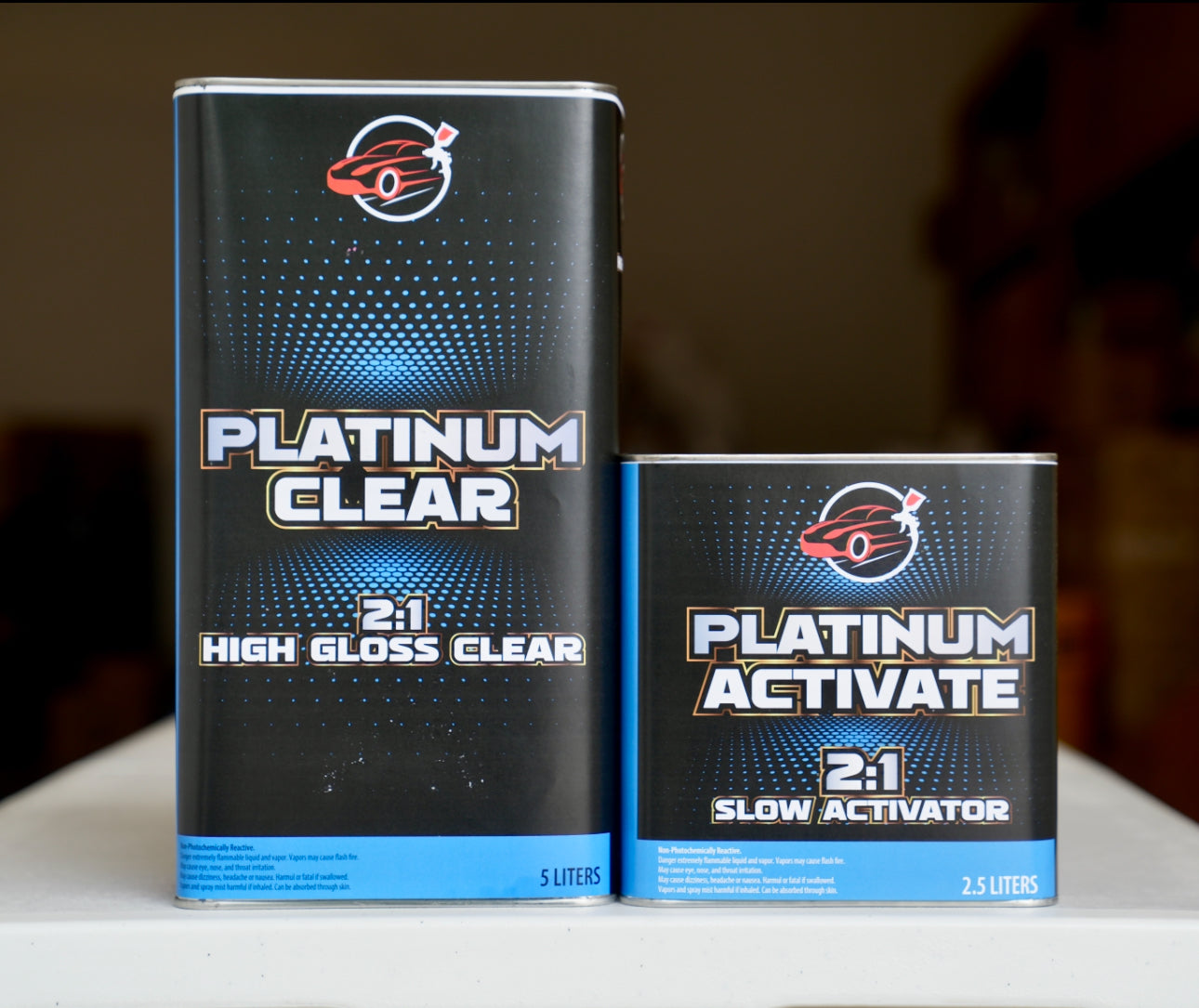 Platinum Euro Clear Coat 7.5L Kit 2:1 High Gloss Automotive Clearcoat w/Hardener
