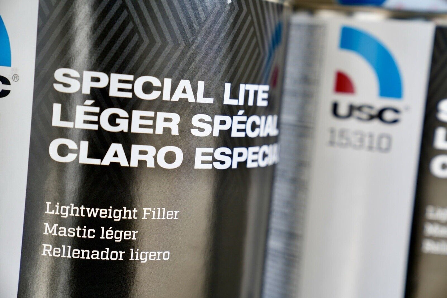 4 Pack! USC Special Lite 15310 Lightweight Filler, No Tack 0.8 Gallon + Hardeners