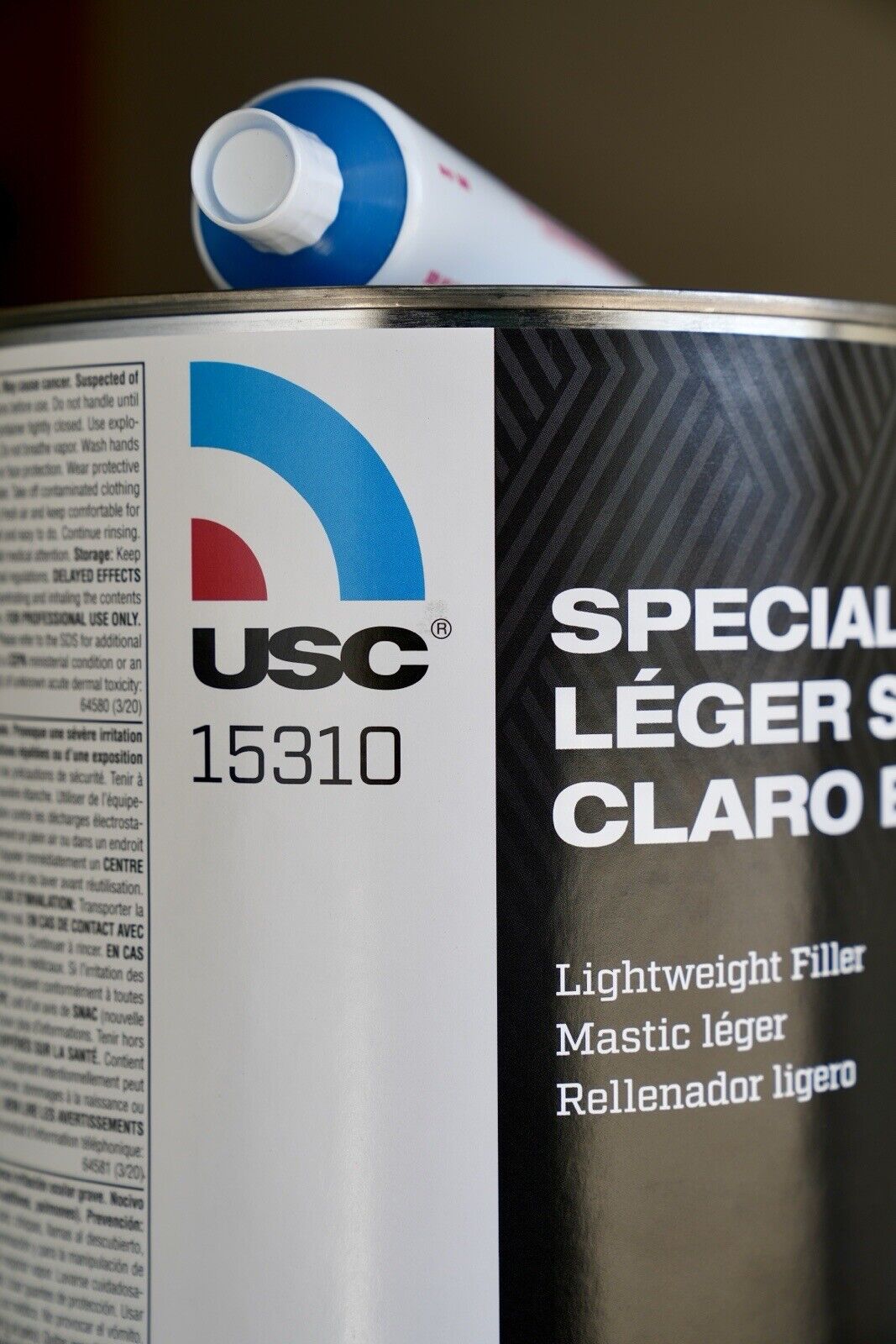 4 Pack! USC Special Lite 15310 Lightweight Filler, No Tack 0.8 Gallon + Hardeners